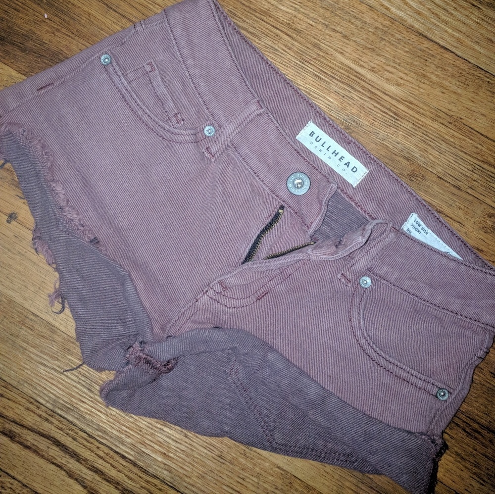 Pacsun Burgundy Bullhead Shorts